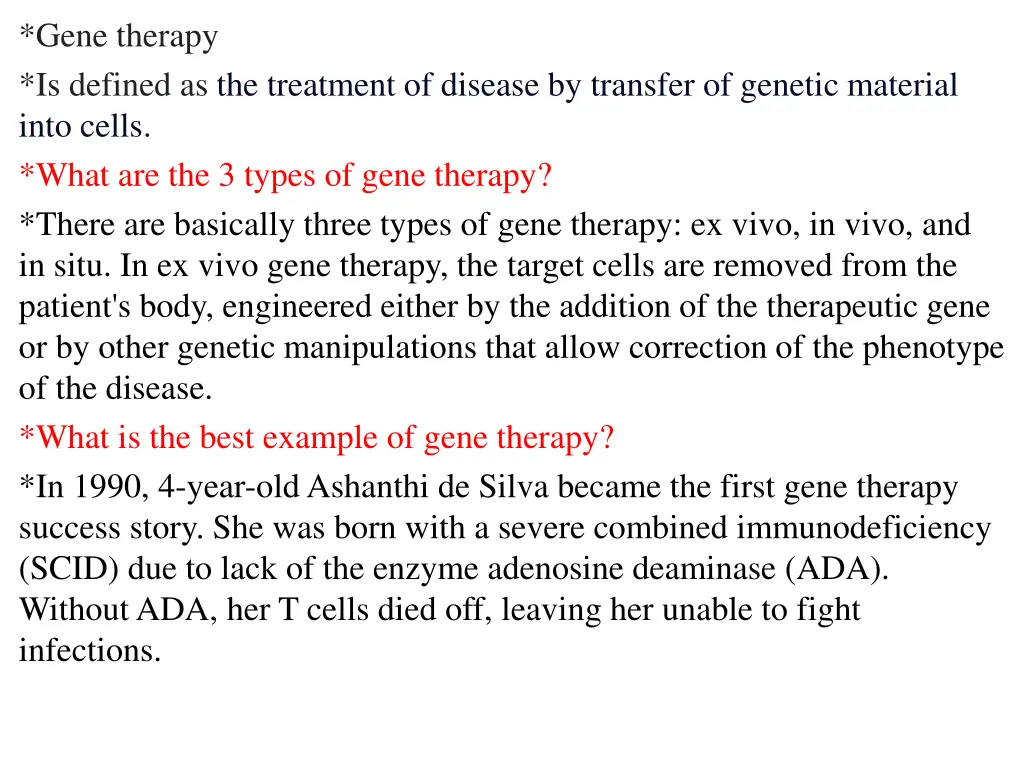 gene therapy is defined as the treatment
