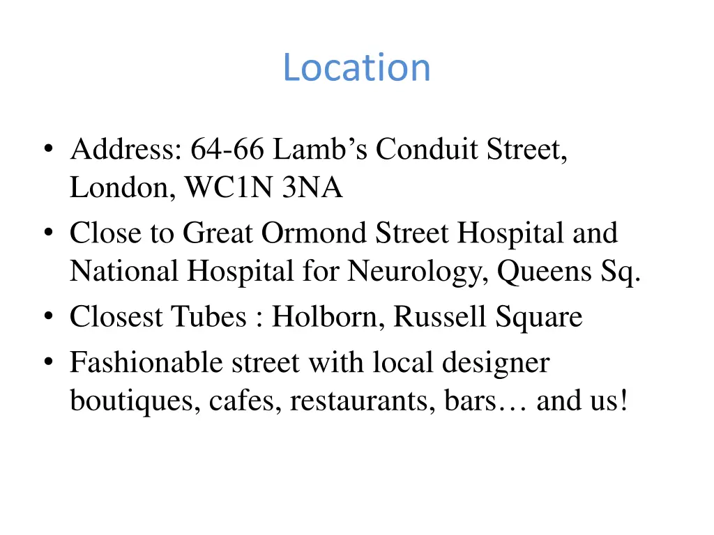 location