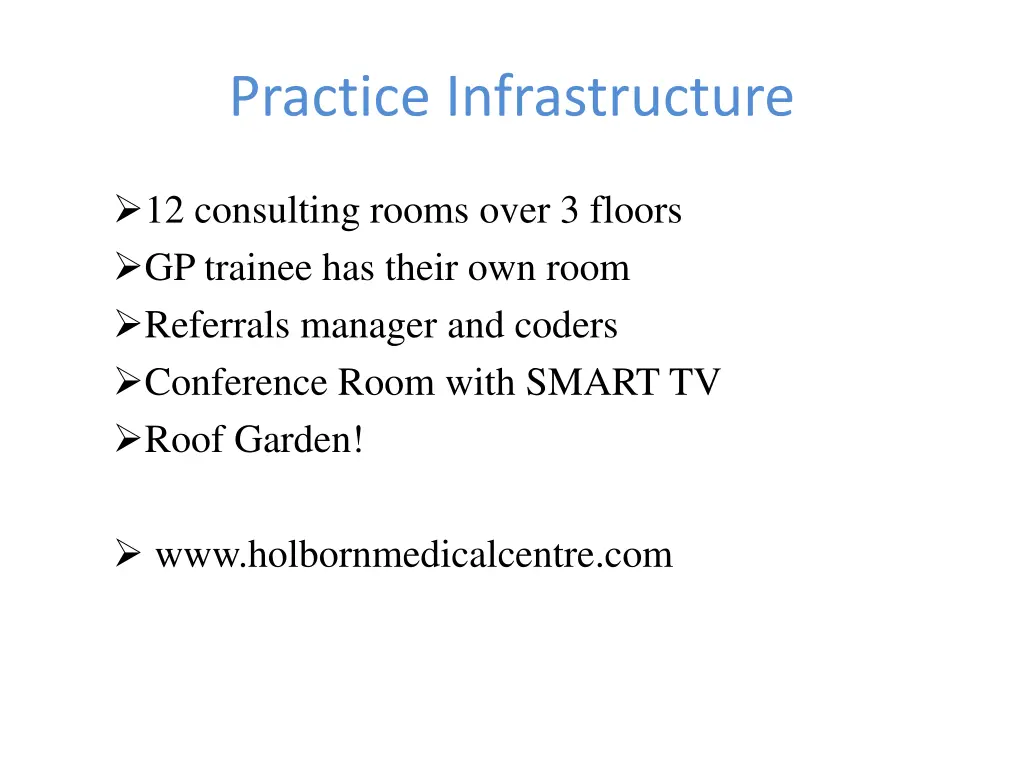 practice infrastructure