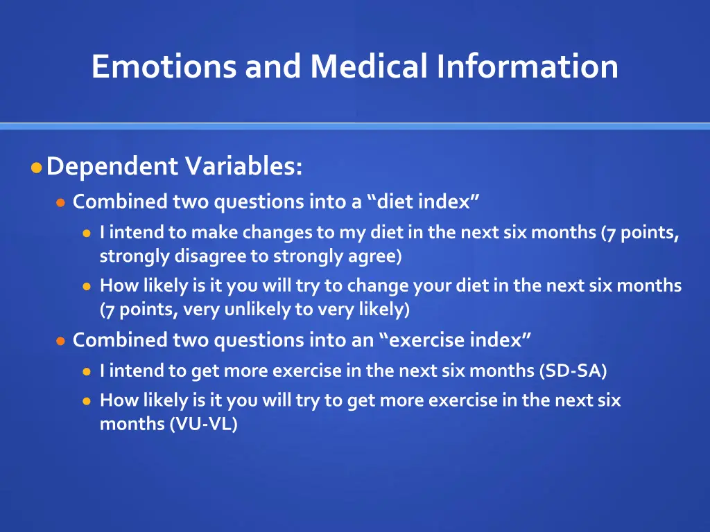 emotions and medical information 1