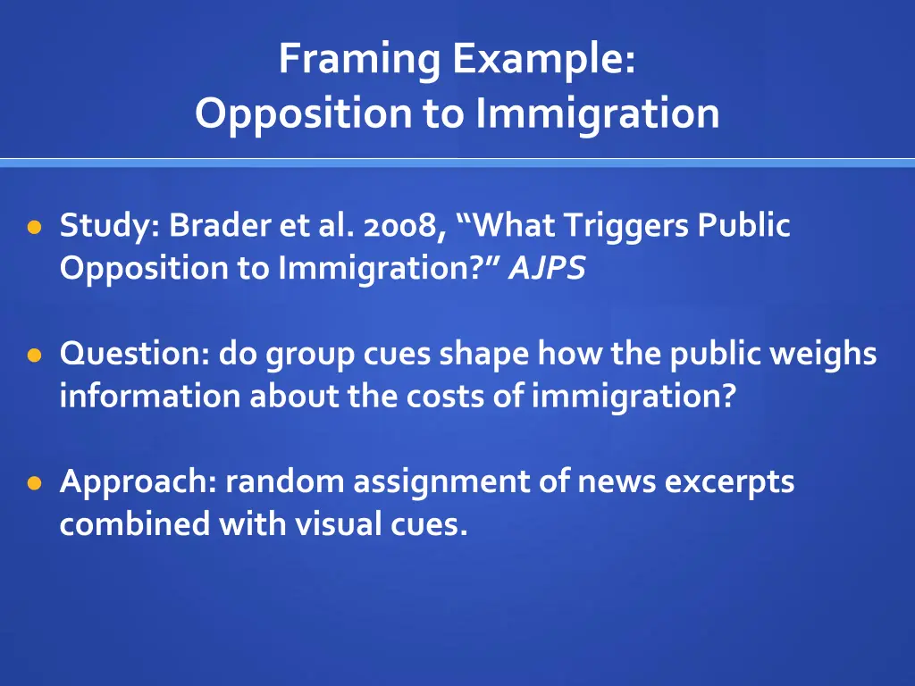 framing example opposition to immigration