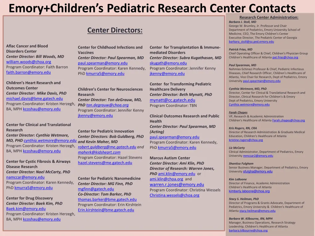 emory children s pediatric research center