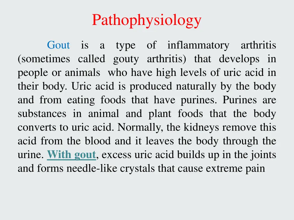 pathophysiology