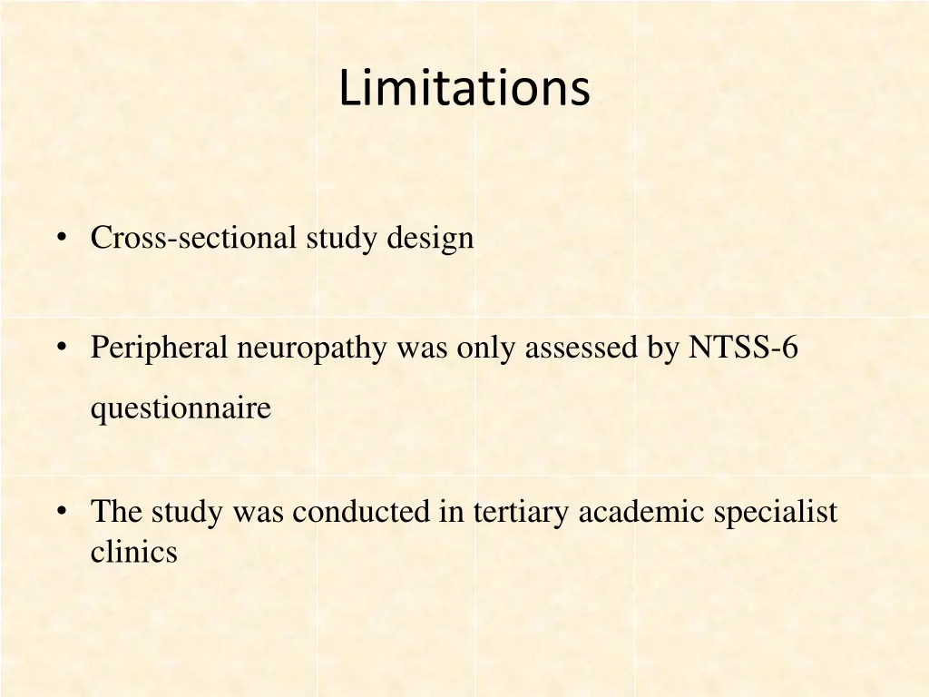 limitations