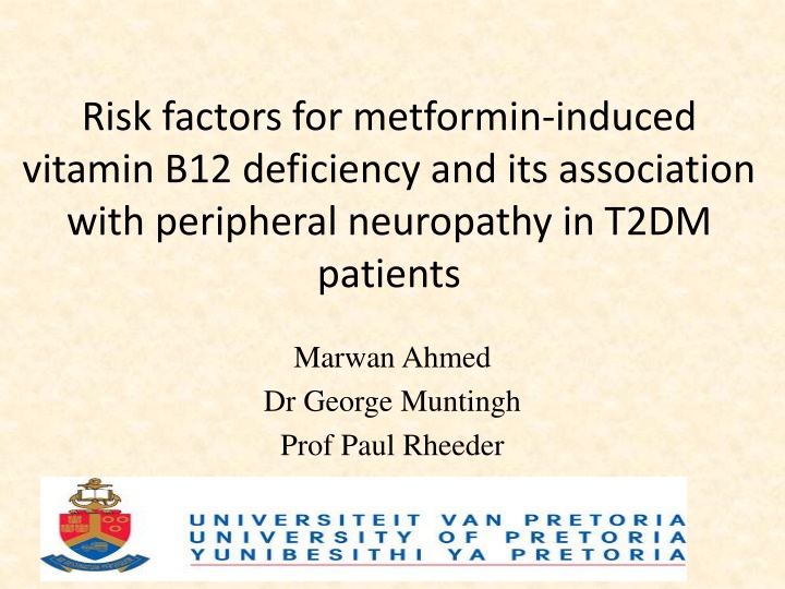 risk factors for metformin induced vitamin