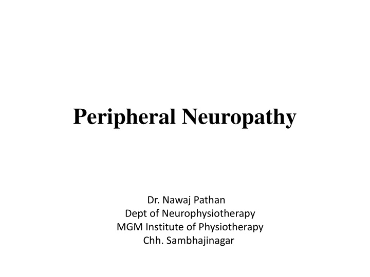 peripheral neuropathy