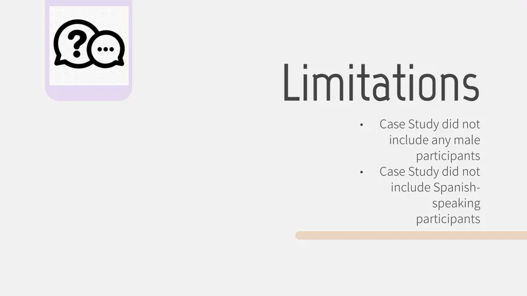 limitations case study did not