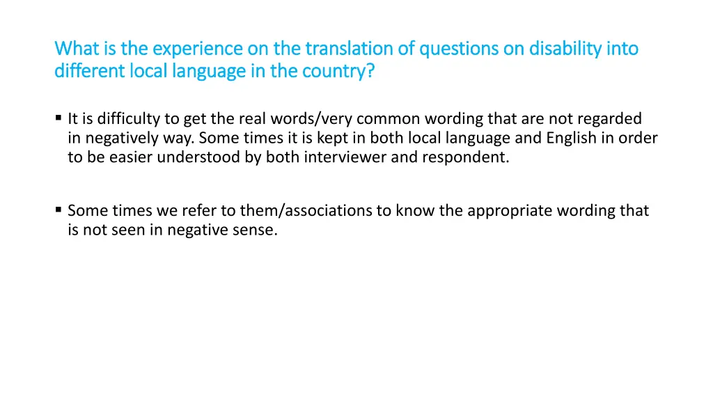 what is the experience on the translation