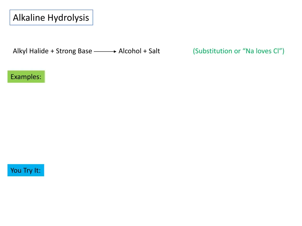 alkaline hydrolysis