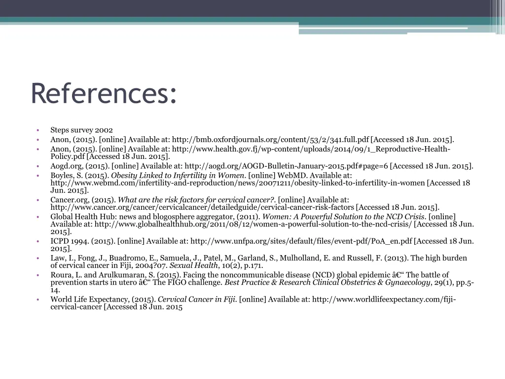 references