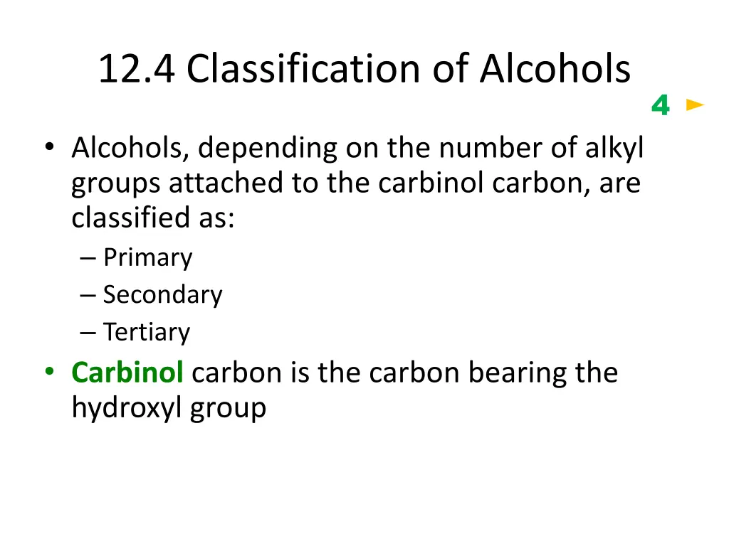 12 4 classification of alcohols