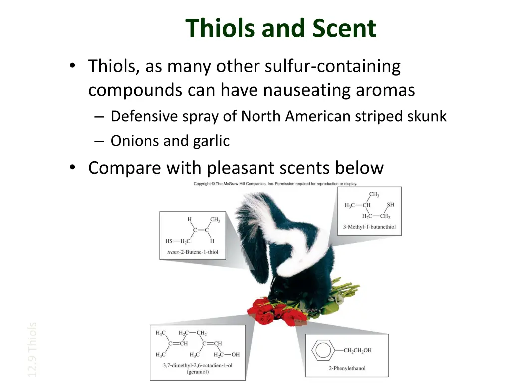 thiols and scent