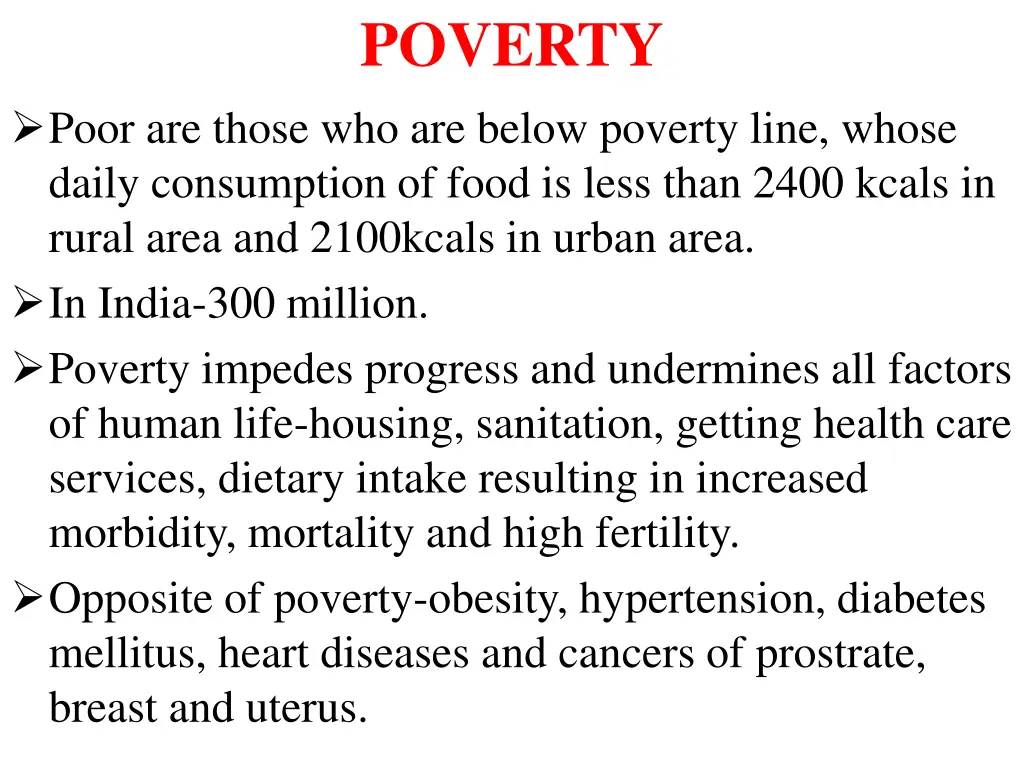 poverty