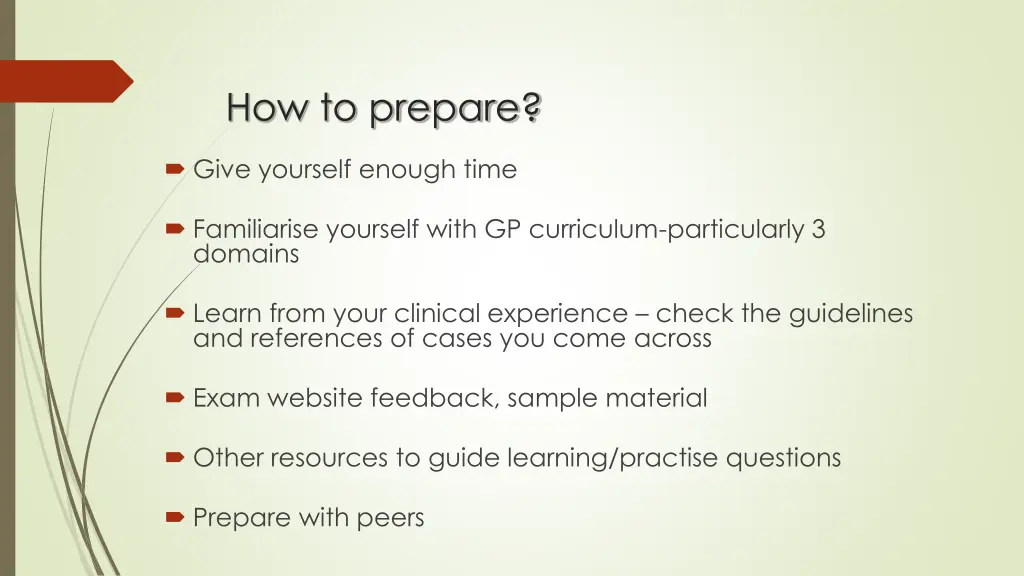 how to prepare