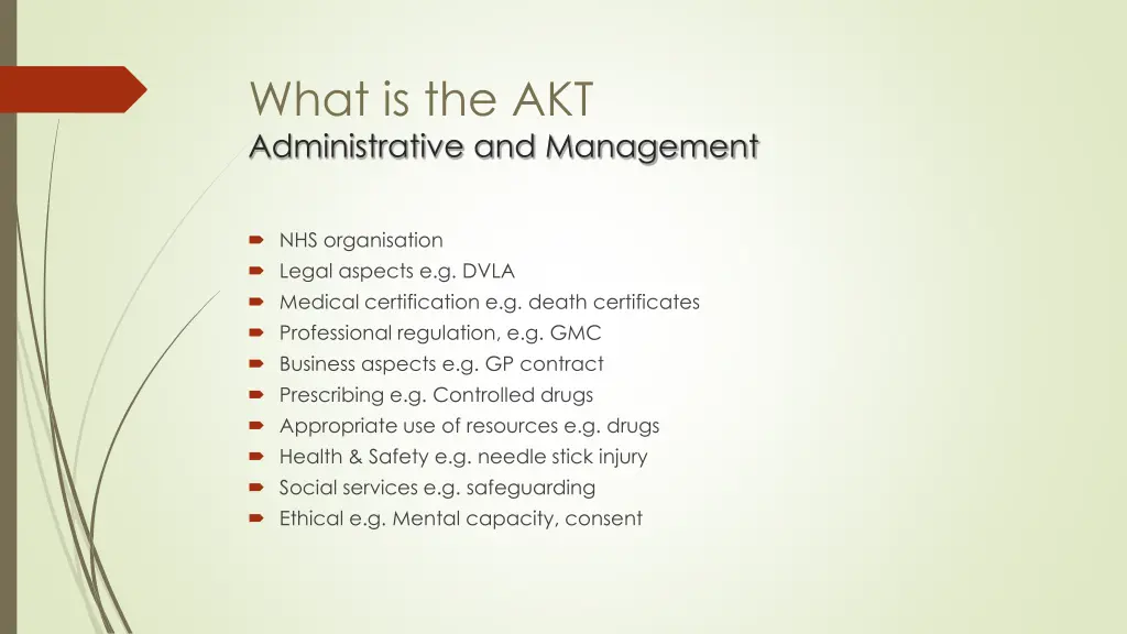 what is the akt administrative and management