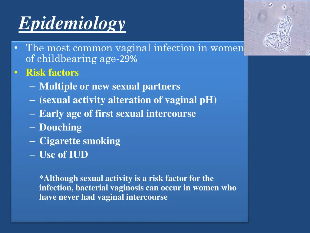 epidemiology