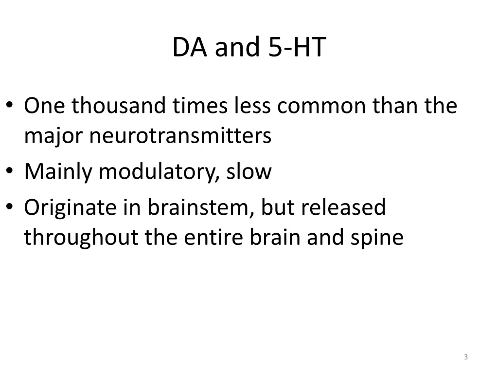 da and 5 ht