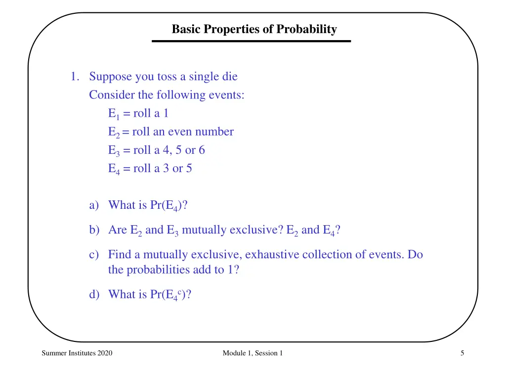 basic properties of probability 1