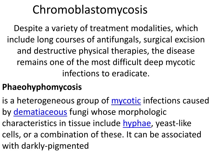 chromoblastomycosis