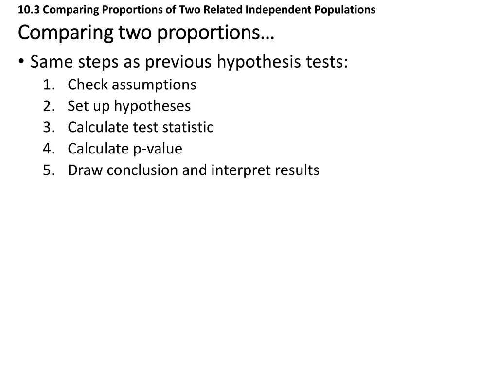 10 3 comparing proportions of two related