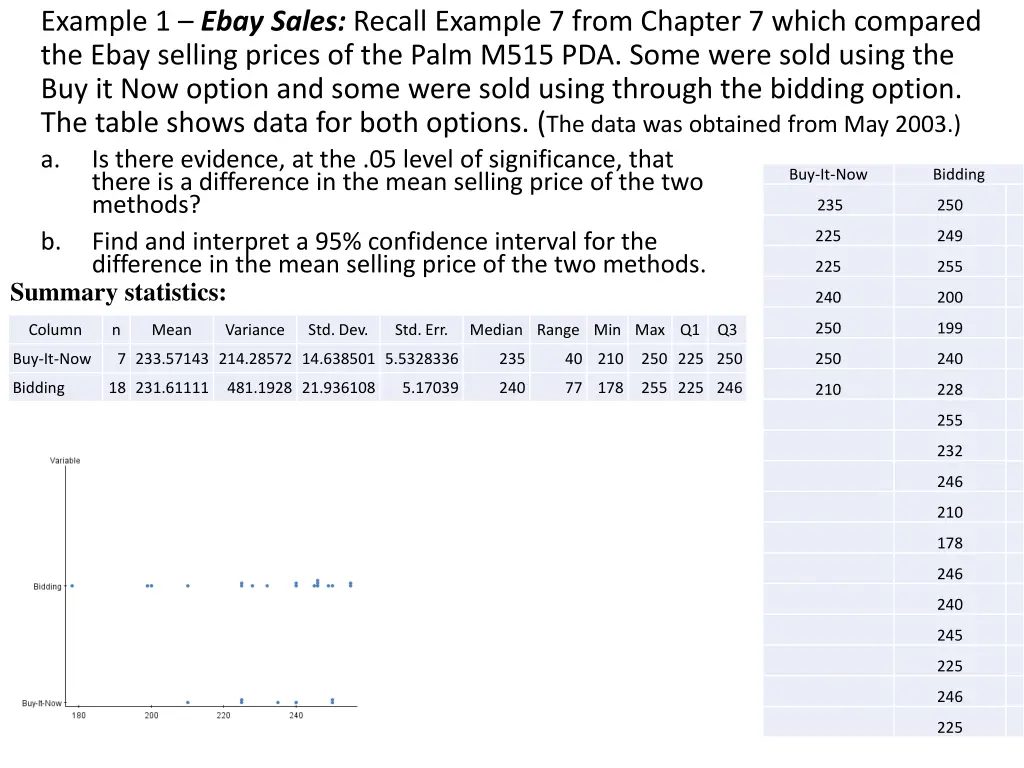 example 1 ebay sales recall example 7 from