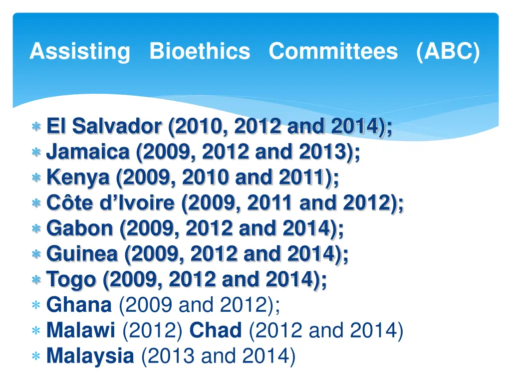 assisting bioethics committees abc