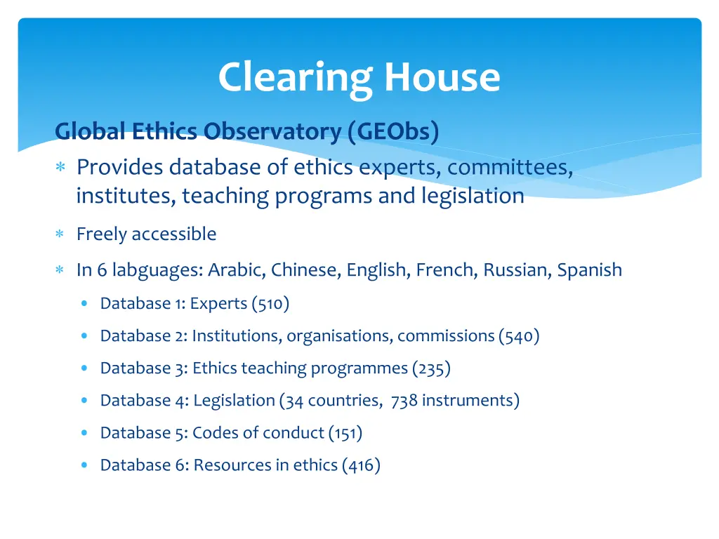 clearing house