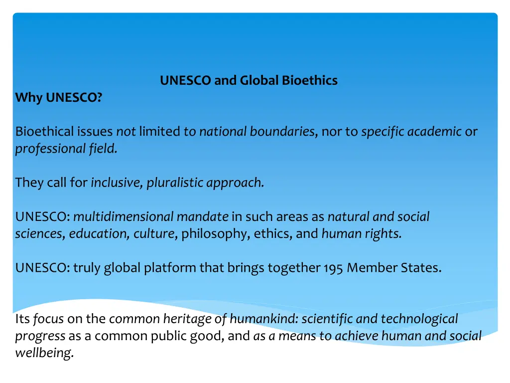 unesco and global bioethics