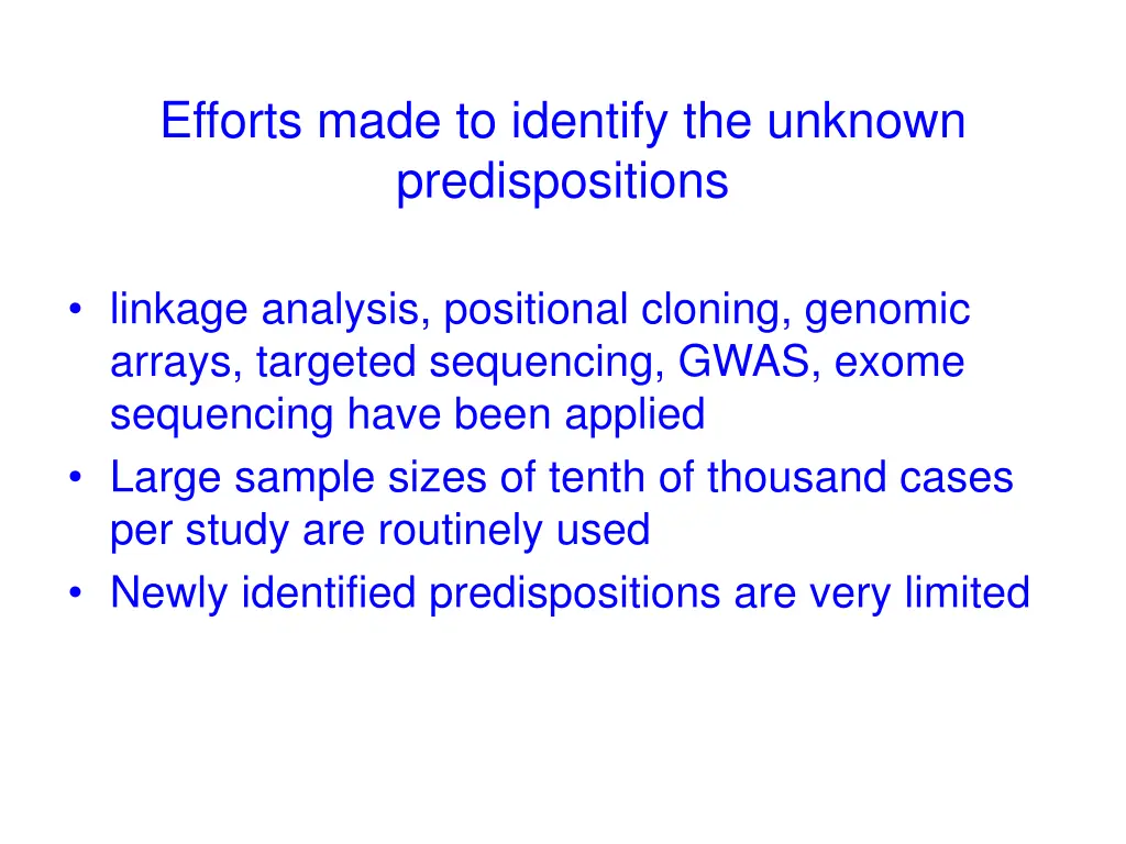efforts made to identify the unknown
