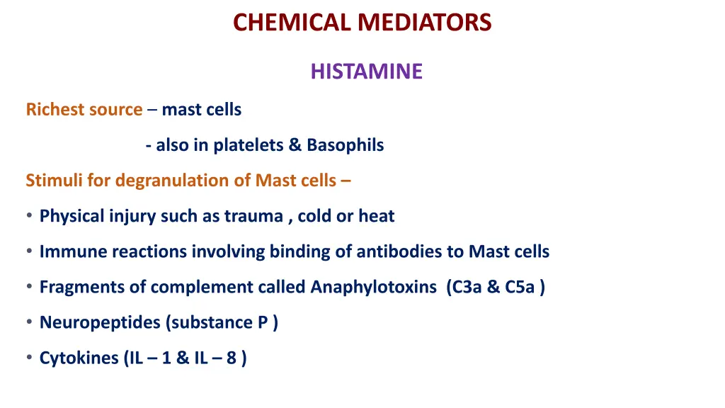 chemical mediators 6