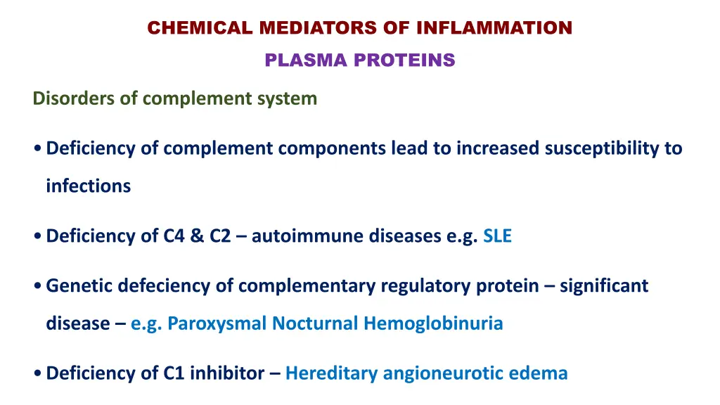 chemical mediators of inflammation plasma proteins 2