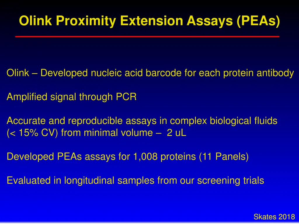 olink proximity extension assays peas