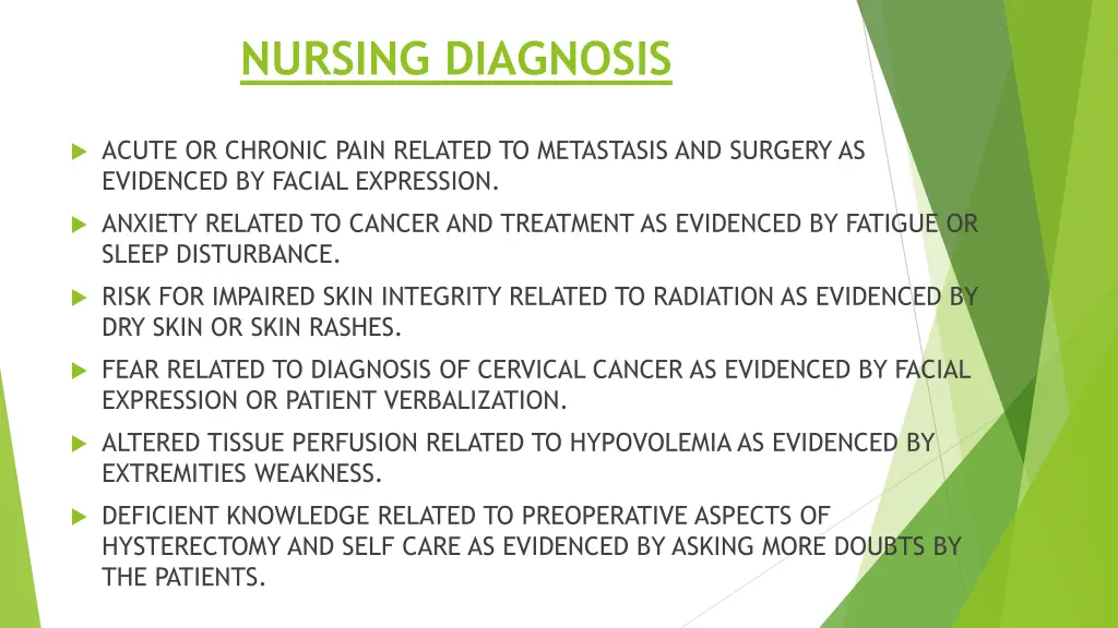 nursing diagnosis