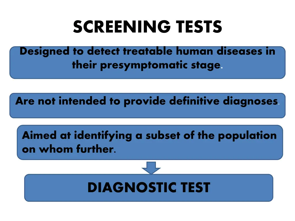 screening tests