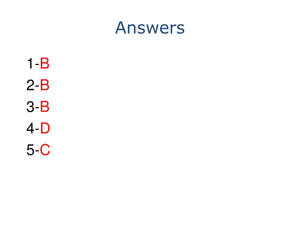 answers