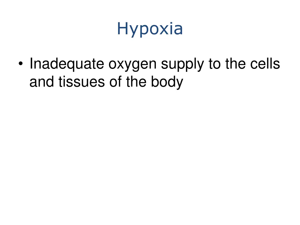 hypoxia