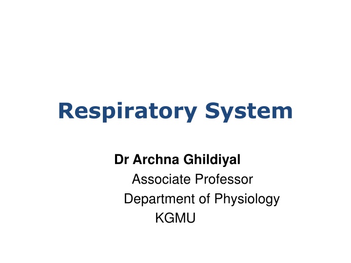 respiratory system