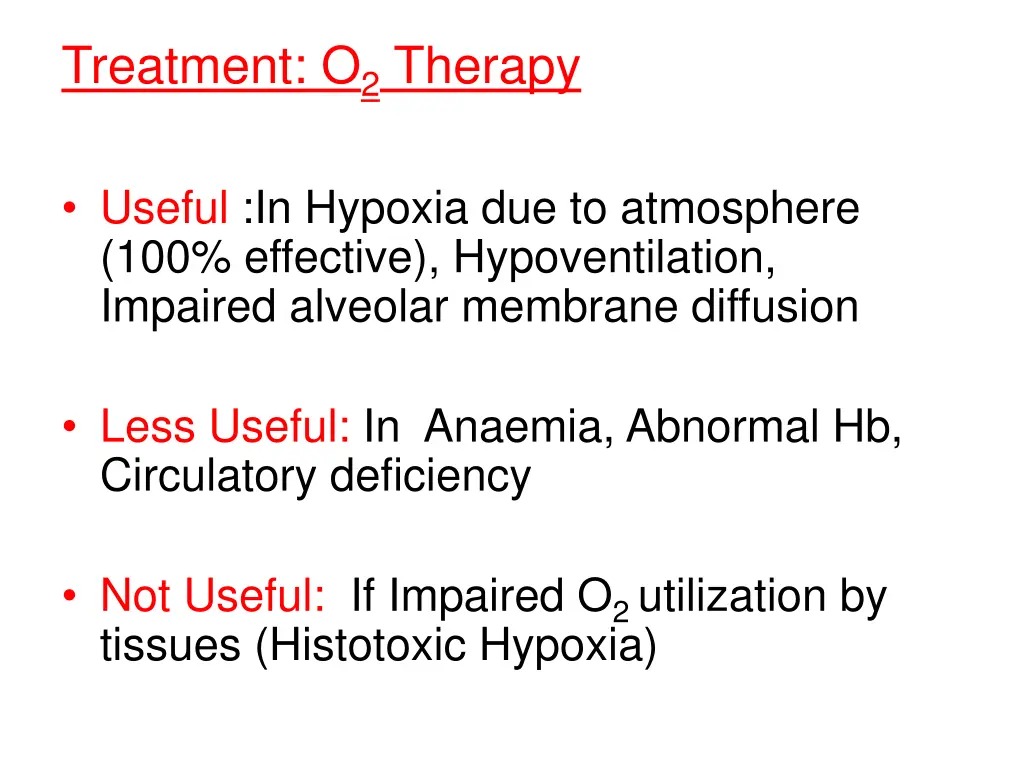 treatment o 2 therapy