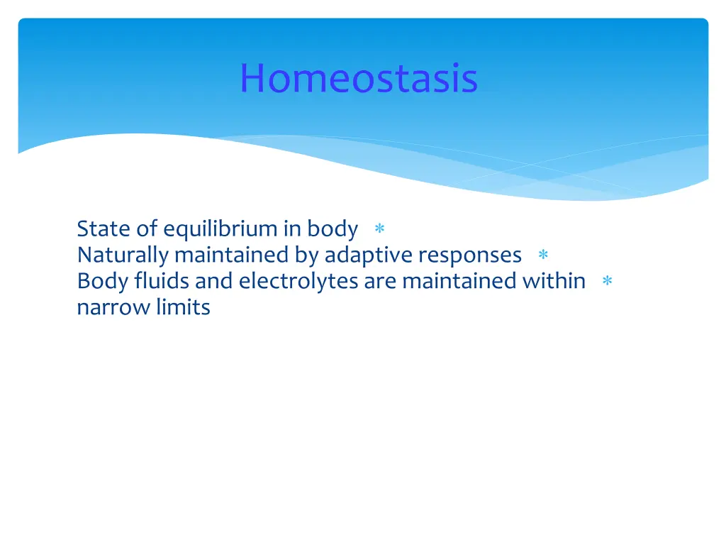 homeostasis