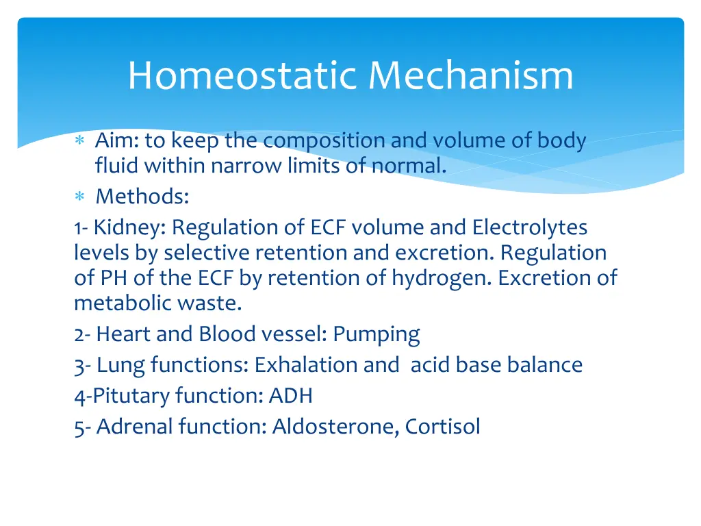homeostatic mechanism