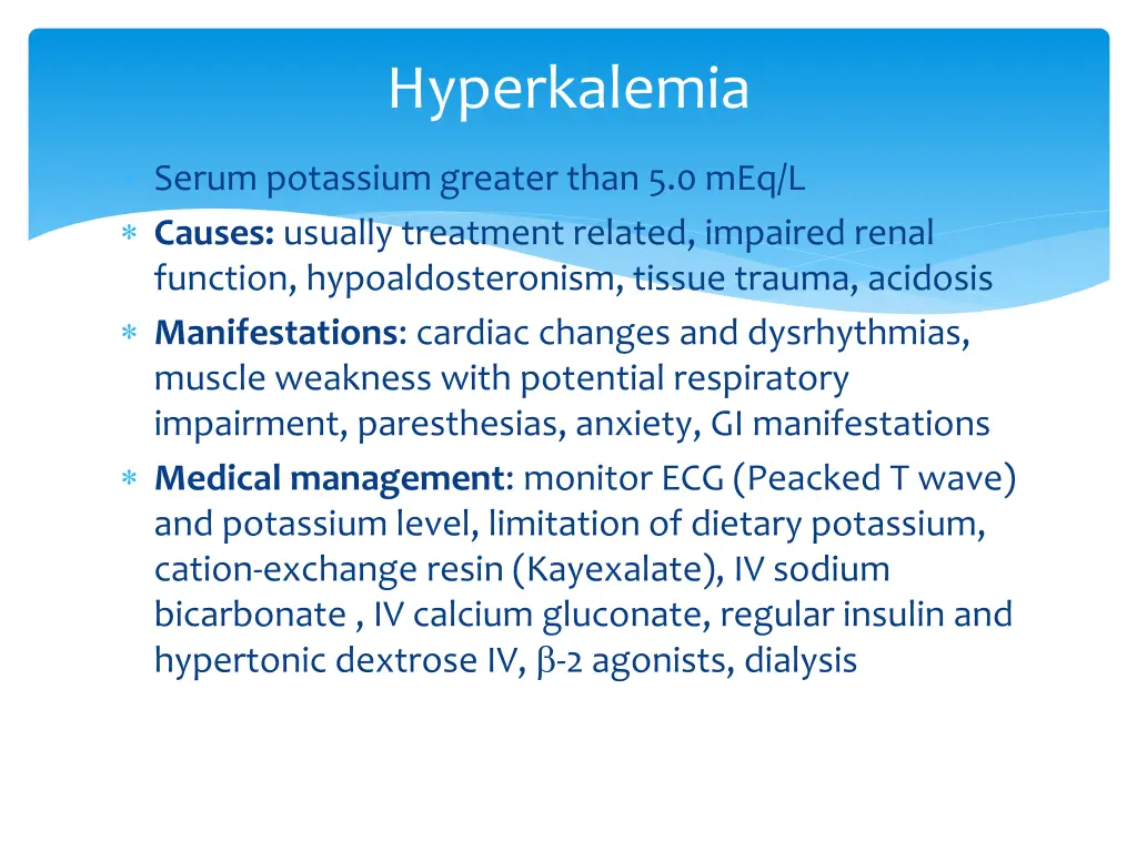 hyperkalemia