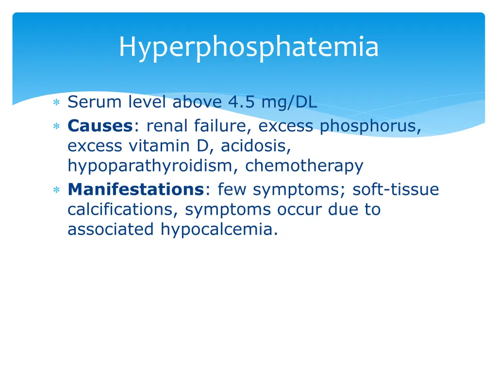 hyperphosphatemia