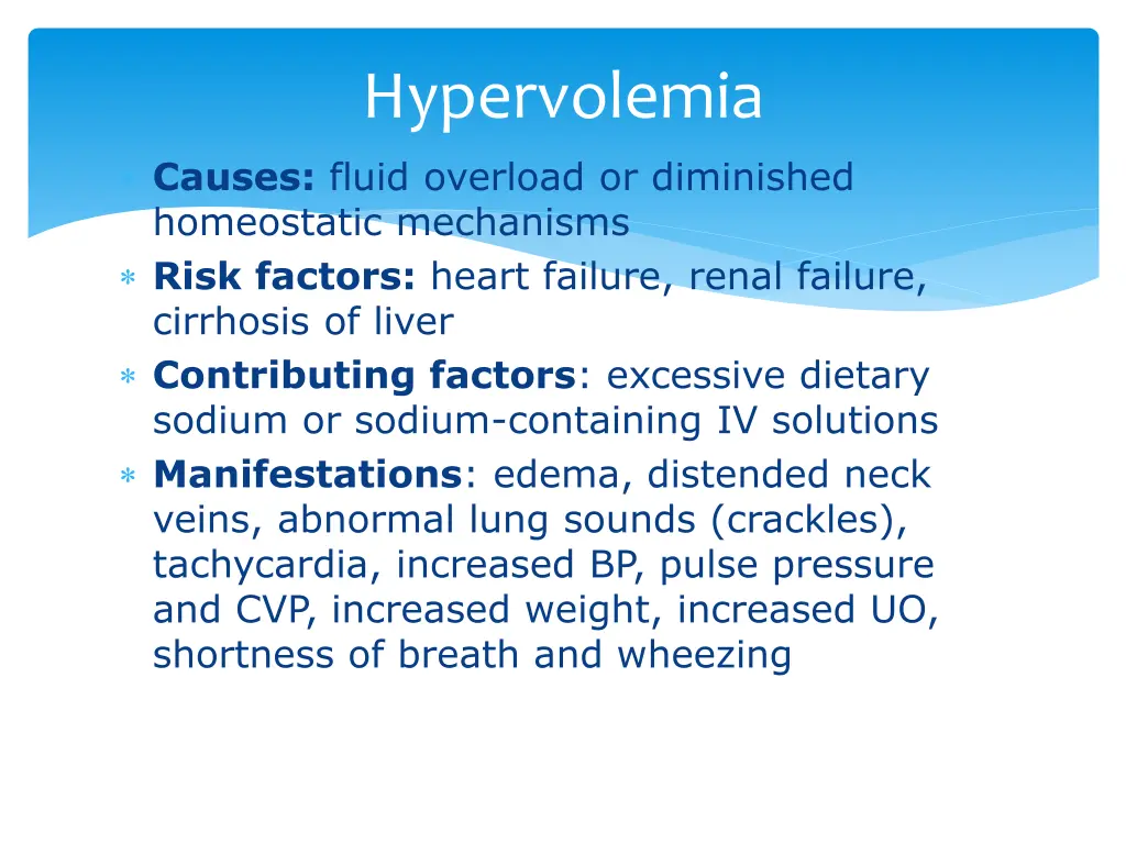 hypervolemia
