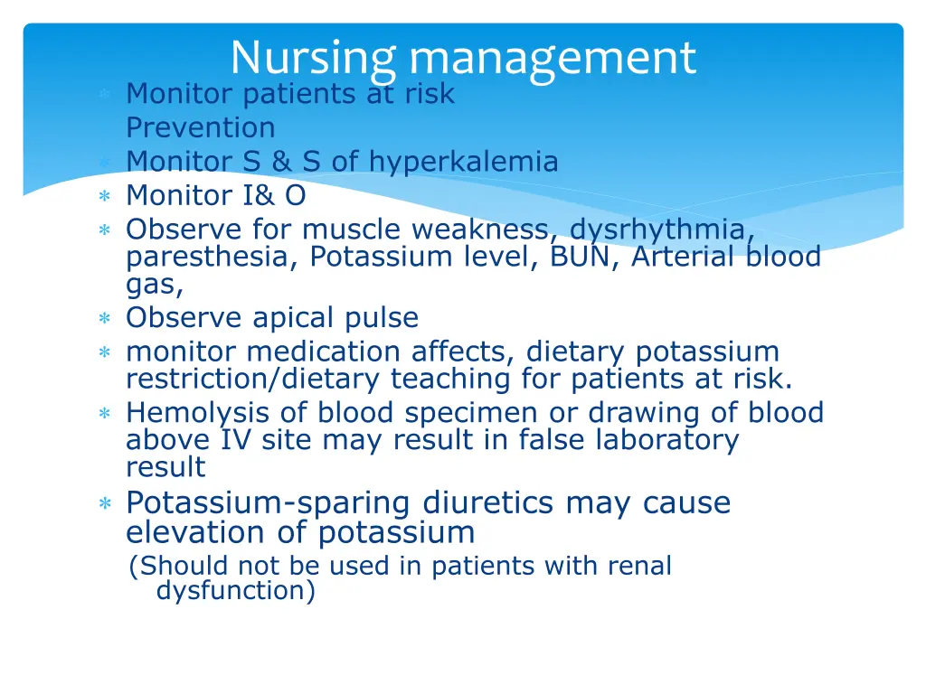nursing management
