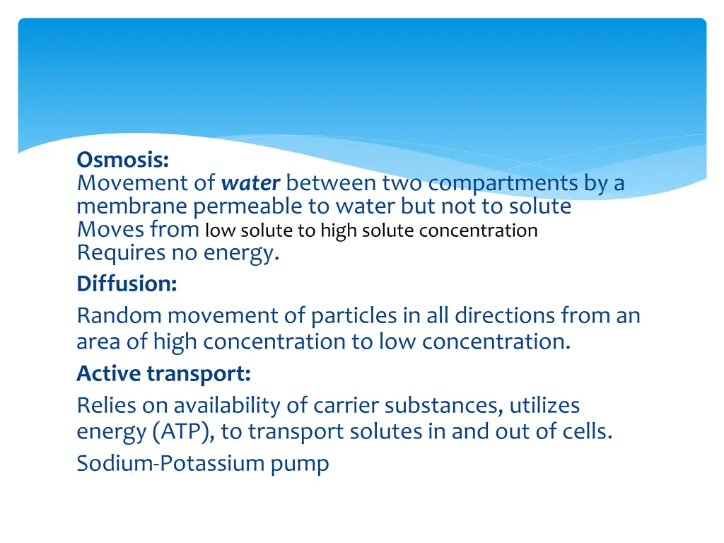 osmosis movement of water between