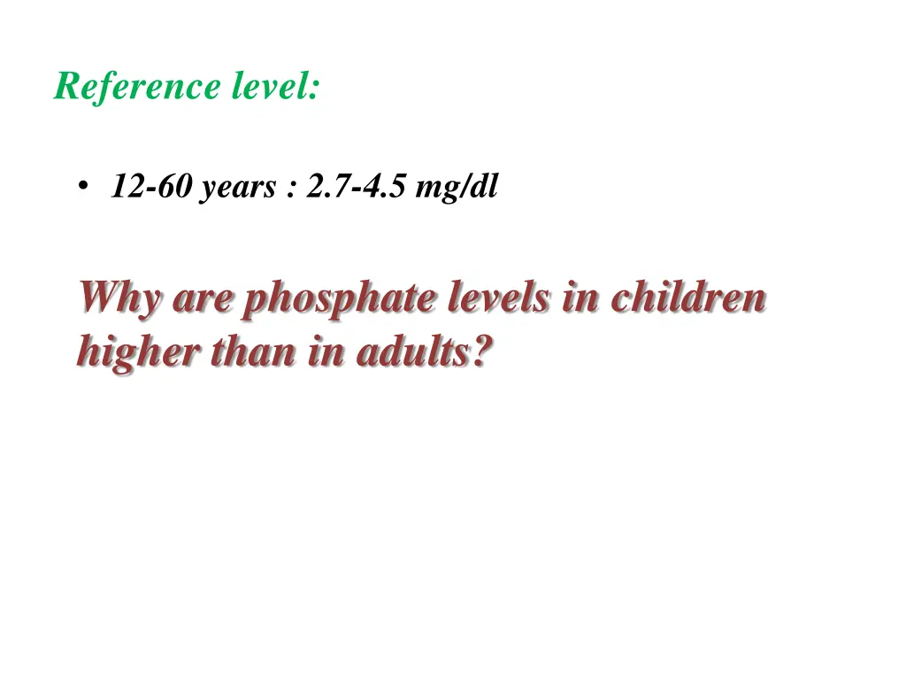 reference level