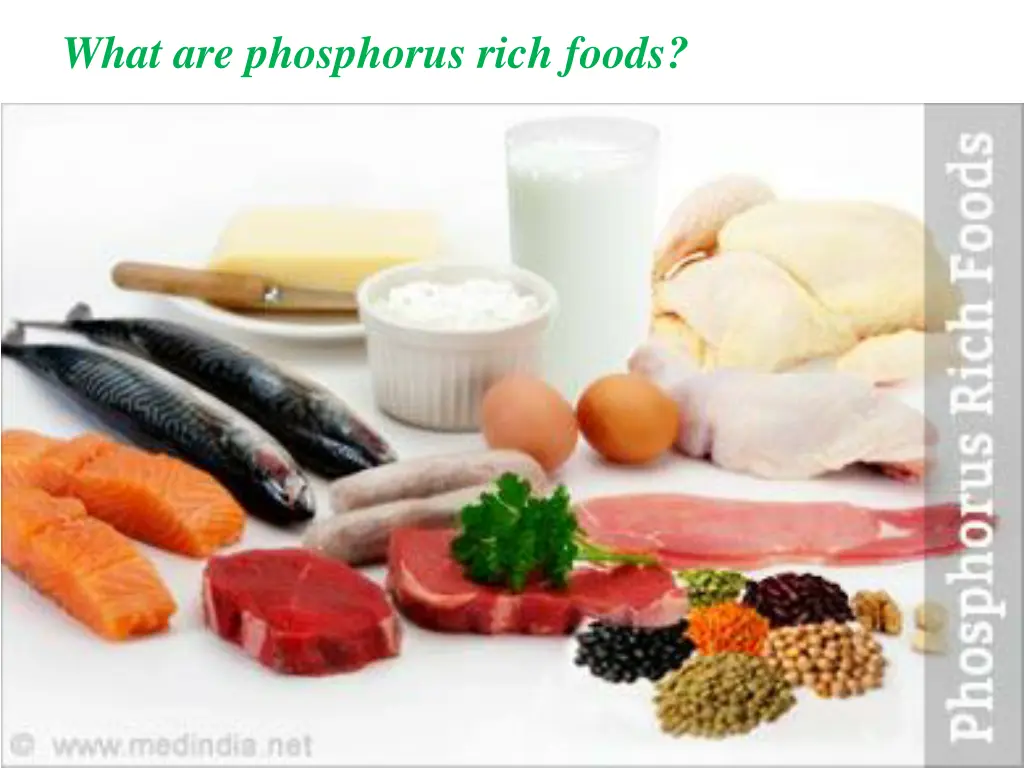 what are phosphorus rich foods