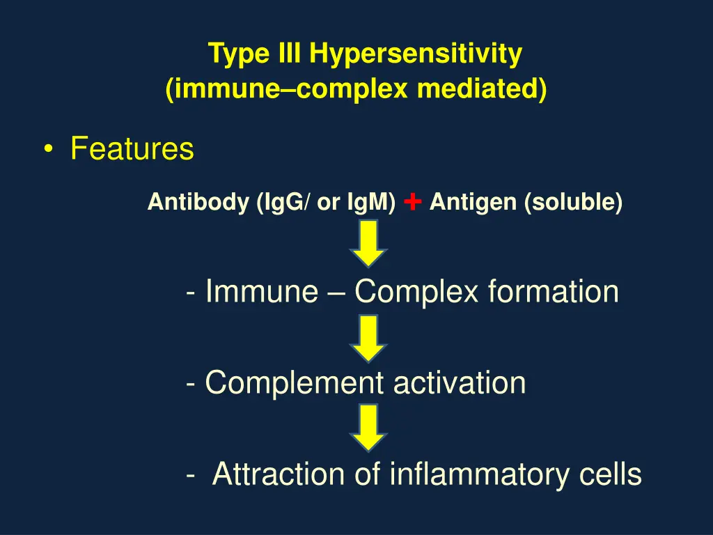 type iii hypersensitivity immune complex mediated