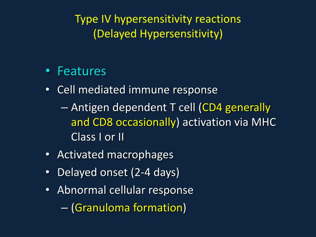 type iv hypersensitivity reactions delayed