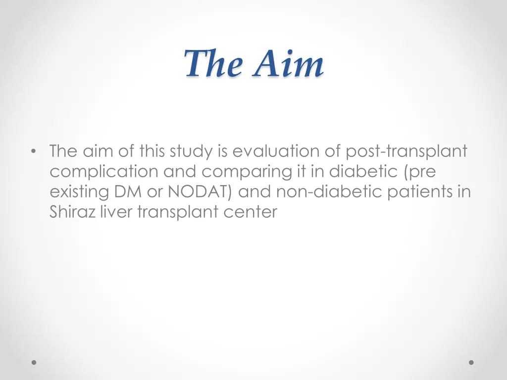 the aim